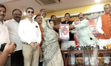 घोषणा पत्र समिति के प्रदेश संयोजक विजय बघेल ने जिला भाजपा अध्यक्ष जितेंद्र वर्मा को सौंपी सुझाव पेटिका