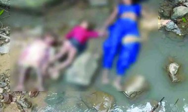 नदी में मिली महिला समेत दो बच्चों की लाशें