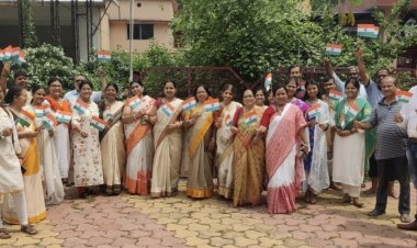 रबींद्र निकेतन हुडको प्रांगण में मनाई गई स्वतंत्रता दिवस