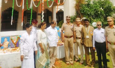 SR हॉस्पिटल ने मनाया आजादी की 76 वी वर्षगांठ, सशस्त्र सीमा बल के कमान्डेन्ट ने फहराया तिरगा