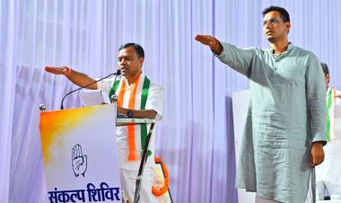 कांग्रेस के संकल्प शिविर में कार्यकर्ताओं को किए रिचार्ज