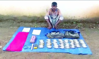 भारी मात्रा में विस्फोटक के साथ एक नक्सली गिरफ्तार