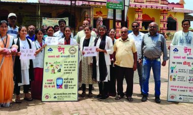 डेंगू की रोकथाम के लिए घर-घर दी जा रही दस्तक