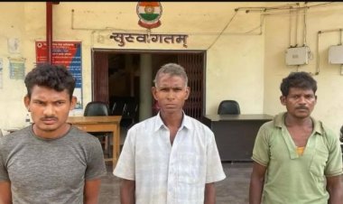गश्त के दौरान पकड़े गए तीन नक्सली