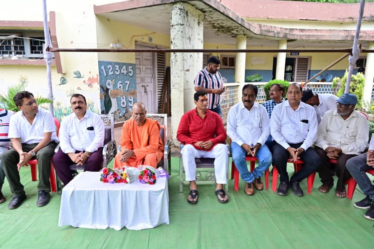 मां शारदा पब्लिक स्कूल के पास बनेगा डोमशेड, विधायक देवेंद्र यादव और बीएसपी OA के अध्यक्ष बंछोर ने किया भूमिपूजन