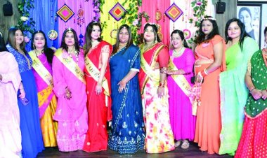 कमल सैनी को मिला तीज क्वीन का खिताब, मनोरंजक गेम्स में महिलाओं ने दिखाई प्रतिभा