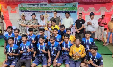 फुटबॉल प्रतियोगिता में बड़ेजम्बरी की टीम रही विजेता