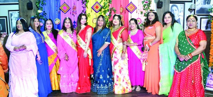 कमल सैनी को मिला तीज क्वीन का खिताब, मनोरंजक गेम्स में महिलाओं ने दिखाई प्रतिभा