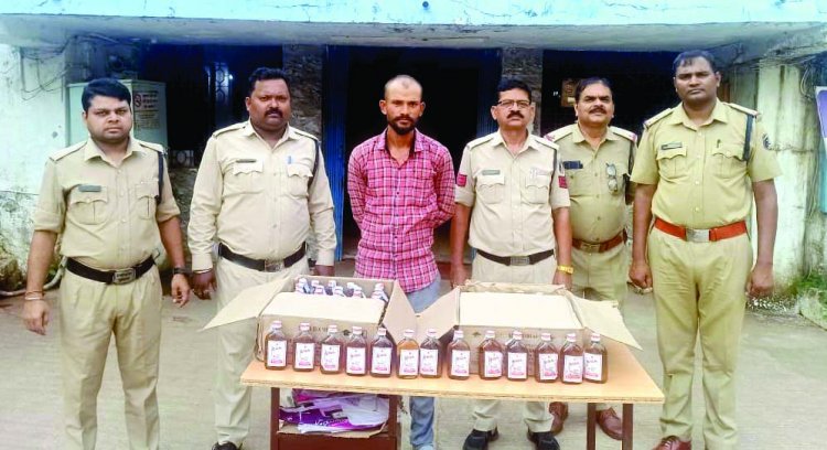 90 पौवा अवैध शराब जब्त, दुर्ग से आकर सुपेला में बेचते हुए पकड़ा गया