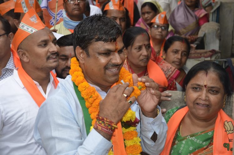 शहर के मतदाताओं का मिलता आशीर्वाद भाजपा के जीत के बढ़ते कदम - गजेंद्र यादव