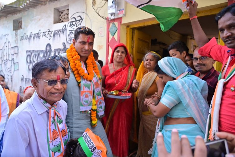 न्यू खुर्सीपार और छावनी में देवेंद्र यादव ने निकाली विश्वास यात्रा, जनता ने जताया विश्वास
