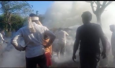 Video: सोयाबीन के फसल में लगी आग, किसान को लाखों का हुआ नुकसान