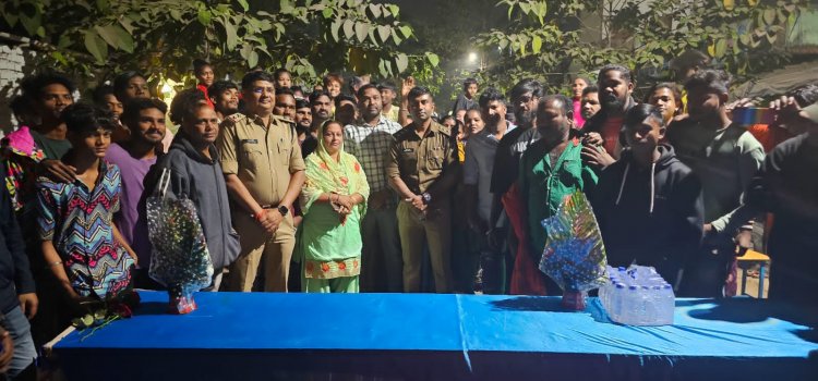 नशाखोरी और अपराध से लोगों को दूर रखने दुर्ग पुलिस का जनसंकर्प अभियान