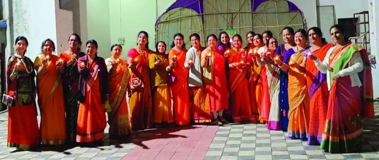 1000 दीयों से जगमगा उठा हुडको कालीबाड़ी