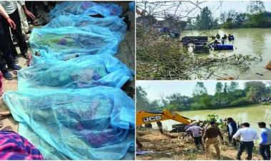 तालाब में गिरी श्रद्धालुओं से भरी ट्रैक्टर ट्रॉली, 7 बच्चों समेत 15 की मौत