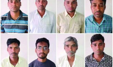 गांव में दबंगई करने वाले सरपंच सहित 8 आरोपी गिरफ्तार