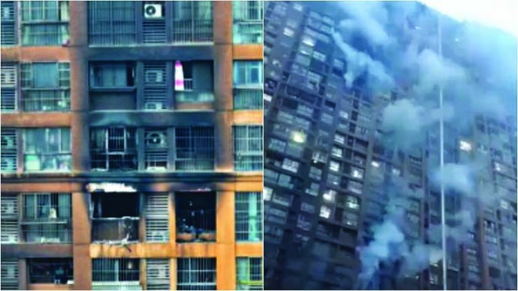 इमारत में लगी आग से 15 लोगों की मौत, 44 लोग घायल