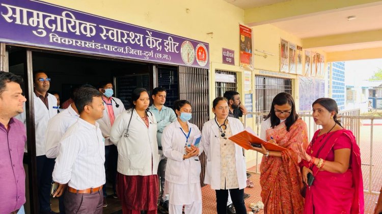 कलेक्टर ऋचा प्रकाश चौधरी ने जिले के विभिन्न विकास कार्यों, स्कूल और स्वास्थ्य केंद्र का किया निरीक्षण