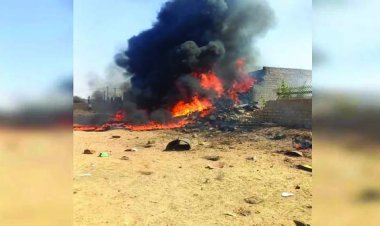 भारत शक्ति युद्धाभ्यास में शामिल तेजस फाइटर जेट क्रैश, भील समाज के हॉस्टल पर जा गिरा