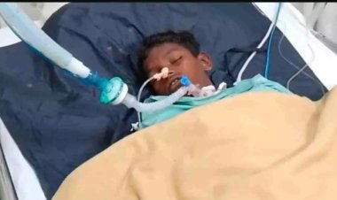 तालाब में नहाने के दौरान बच्चे के गले में फंसी मछली