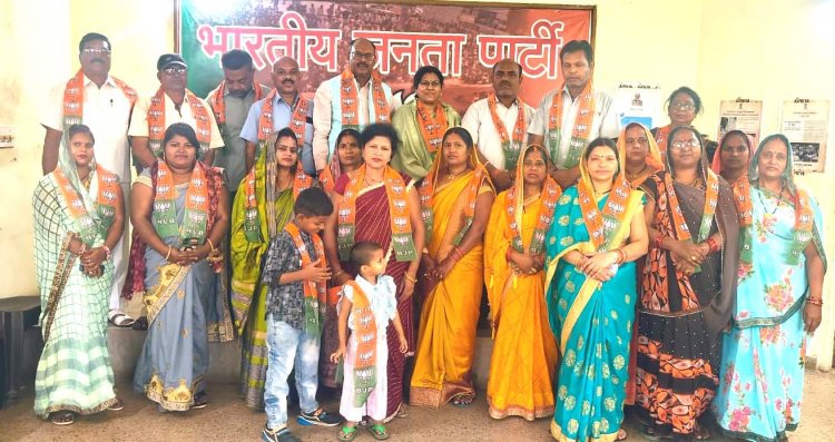दुर्ग शहर के सैकड़ो महिलाओं ने किया भाजपा प्रवेश