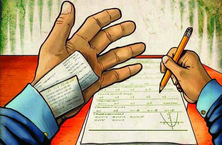 परीक्षा में नकल करते रंगे हाथों पकड़े गए 12वीं के 35 छात्र-छात्राएं
