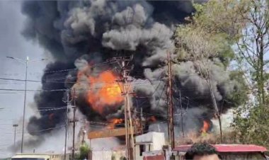 CSPDCL ट्रांसफॉर्मर गोदाम में लगी भीषण आग, बुझाने में लगी है फायर ब्रिगेड की 40 गाड़ियां