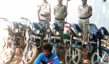 चोरी की बाइक बेचने निकला चोर पुलिस गिरफ्त में