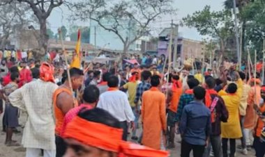 रामनवमी पर शोभायात्रा के दौरान हुई जमकर पत्थर बाजी