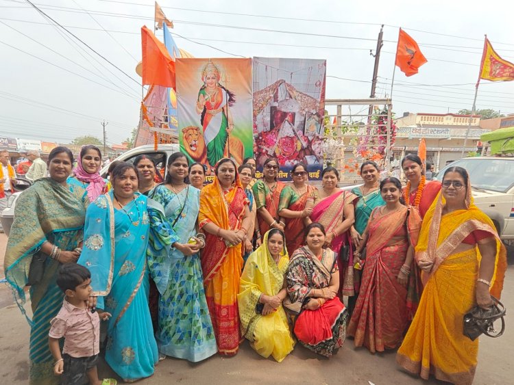 साहू मित्र सभा ने निकाली भव्य शोभा यात्रा
