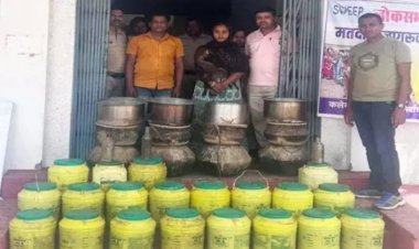 घर के तहखाना में शराब बनाने वाले पति-पत्नी गिरफ्तार