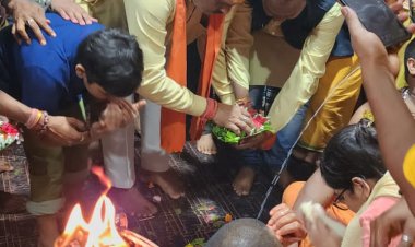 विधायक ललित चंद्राकर ने की बाबा बैद्यनाथ धाम मंदिर में जलाभिषेक, की जगत के कल्याण की कामना