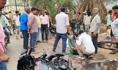 दुर्ग में दो बाइक आपस में टकराने से व्यापारी की मौत, दो गंभीर