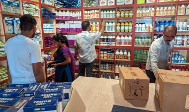 कृषि दुकानों पर की गई कार्रवाई