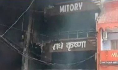 शॉर्ट सर्किट से एक होटल में लगी भीषण आग