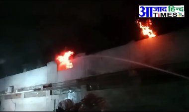 VIDEO एबीस ऑइल पैकेजिंग प्लांट में लगी भीषण आग