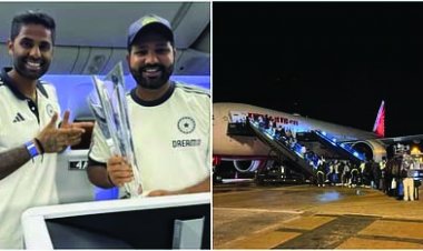 विश्व विजेता भारतीय टीम भारत के लिए रवाना