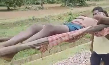 VIDEO रेलवे ट्रैक के खंभे के नीचे करंट से झुलसा मिला युवक, देवदूत बनकर आई डायल 112 की टीम