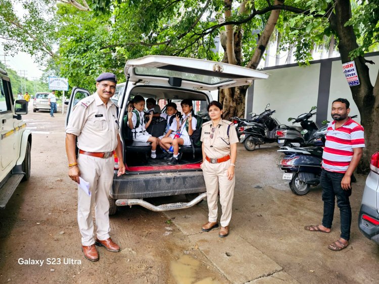 21 वाहनों पर कार्रवाई, लगाया गया 75 हजार रुपए का फाइन