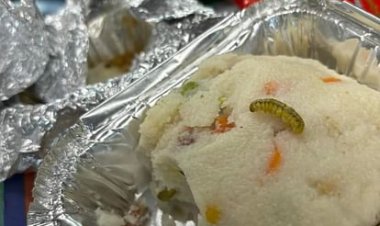 वंदे भारत एक्सप्रेस ट्रेन के खाने में इल्ली, यात्रियों ने किया जमकर हंगामा