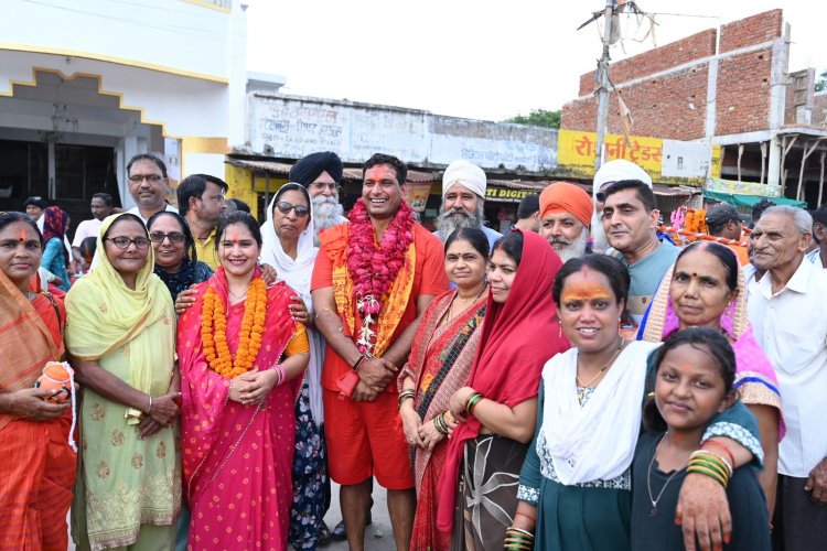 दुर्ग से प्राचीन शिवमंदिर देवबलौदा तक हुआ जगह -जगह कांवड़ियों का स्वागत