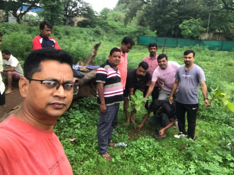 विश्नोई के बलिदान दिवस पर भारतीय मजदूर संघ ने किया पौध रोपण