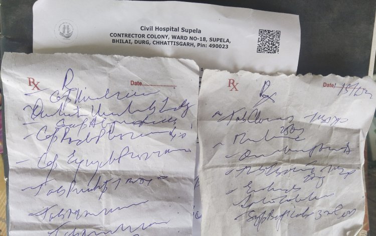 भिलाई के सुपेला सरकारी अस्पताल में पर्ची पर डॉक्टर लिख रहे बाहर की दवा, अस्पताल के अंदर से लंबे समय से चल रहा कारोबार, सवाल करते ही जिम्मेदारों के फूल हाथ-पाँव