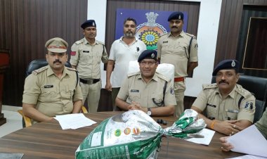 भिलाई टाउनशिप में गांजा बेचते पकड़ा गया युवक