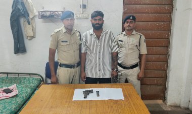 दुर्ग जिले में पिस्टल और कारतुस के साथ आदतन बदमाश गिरफ्तार
