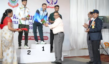 ऑल इंडिया पुलिस वेटलिफ्टिंग क्लस्टर प्रतियोगिता में रिथमिक योग पुरुष में बीएसएफ और महिला वर्ग में राजस्थान पुलिस को मिला गोल्ड