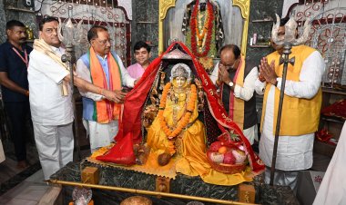 चण्डी मंदिर में मुख्यमंत्री श्री साय ने की पूजा अर्चना
