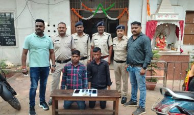 ट्रक चालक से चाकू की नोक पर मोबाईल व नगदी लूट, दो गिरफ्तार