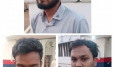 अश्लील फोटो एवं विडियो वायरल करने की धमकी देकर 5 लाख रुपए की मांग, तीन आरोपी गिरफ्तार