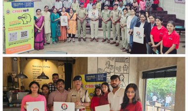 कॉलेज के छात्रों को साइबर अपराधों से बचाव के लिए किया गया जागरूक